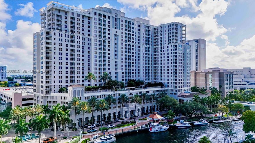 Experience Luxury Waterfront Living in the Heart of Fort Lauderdale along the Scenic New River. This Beautifully Appointed 2-bedroom, 2-bath Residence Features a Desirable Split-Bedroom Layout, Spacious Walk-in Closets, and a Modern Kitchen with Stainless Steel Appliances. 
The unit includes a Full-Size Washer & Dryer and a Newly Installed A/C Step outside your door to a Full-Service, Resort-Style Experience. Enjoy Exclusive Access to Premium Amenities located on the same floor, including a Spa, Jacuzzi, Meditation Garden, and Business Center. 
The Building Offers a Rooftop Pool and Sky Lounge with Stunning Views, along with a Two-Story Fitness Center, Basketball and Racquetball Courts, Yoga Studio, Steam Rooms, Saunas, and More. Residents Benefit from 24-hour Concierge, Front Desk Service, Valet, and Security, ensuring convenience and Peace of Mind. Additional features include a Package Room, BBQ areas, Bike and Kayak Storage, and Community Dock Access right in front of the building.
Perfectly located just a 5-minute walk to the vibrant Dining, Shopping, and Entertainment of Las Olas Boulevard, and only 2 miles from the beach.
Monthly HOA: Includes Water, Sewer, Trash, Parking, and full access to amenities.
Pet-friendly and investor-Friendly—ideal for both Full-time living or as an Income-Producing Property. All required structural repairs in Florida have been completed through special assessments, and associations now have fully funded reserves in place.