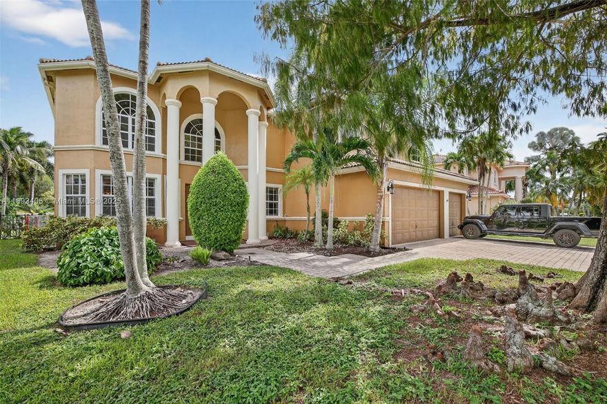 SPECTACULAR 5-Bedroom/3.5 Bath + Den & Pool Home in highly desirable GATED/24-HOUR MANNED COMMUNITY of Wyndham Lakes. Over 1/4 acre lot! Nestled on a peaceful cul-de-sac.  Grand TWO-STORY entrance as you step inside with lots of natural light & large windows & high ceilings. Open Floor plan with Formal Living & Dining Rooms. One Bedroom, Full Bath & Den/Office downstairs. Perfect for nanny or guests. Kitchen & Family Room overlook the resort-style backyard with pool & large yard. Upstairs the OVERSIZED Primary suite features extremely large walk-in closet & luxury bathroom. Three additional bedrooms & full bath. First Floor Laundry room. Minutes to shopping & dining. Full of potential for personalization and upgrades. Great home! ROOF 27 Years Old.