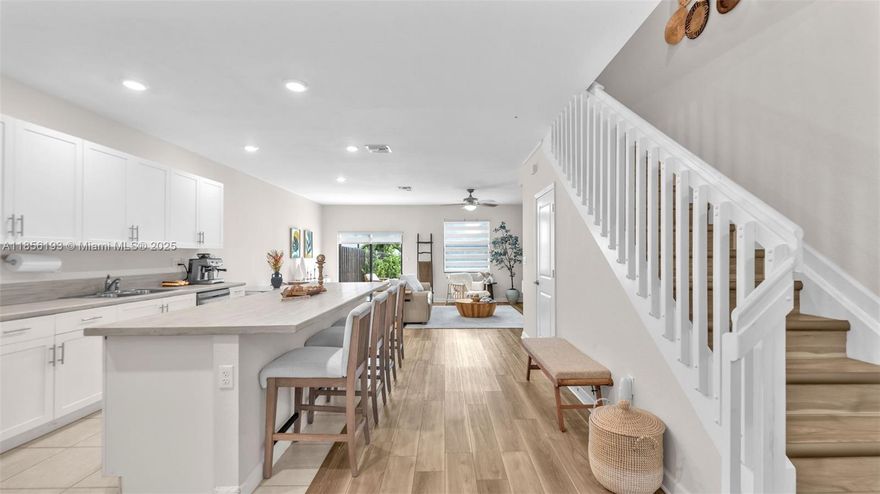 This modern twin-home in the Campo Bello community offers a luxury lifestyle with its private pool, smart-home features, and upscale finishes. The Master suite is privately situated upstairs and features a spacious walk-in closet, a modern tray ceiling and a dual vanity bath. Built in 2020 with 3 Bedrooms, 2 full Bathrooms and a convenient half Bath downstairs, this home is ideal for families seeking community perks and resort-style living. HOA amenities include clubhouse, pool, spa, & fitness center. Conveniently located near the FL Turnpike, Black Point Marina, & Homestead Air Force Base. Gilbert's Key Largo is only 45 minutes away! Let me know if you'd like more information and to schedule a walkthrough!