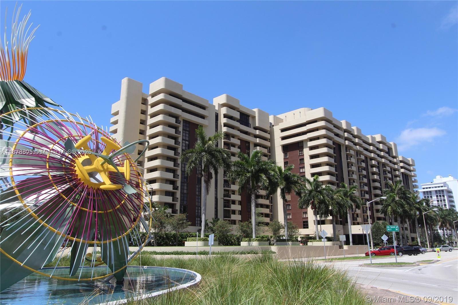 FOR RENT: Bright and spacious 2BR/2.5BA condo in the heart of Coral Gables. This elegant home features a wraparound balcony with serene views of the pool and lush landscape, filling the interiors with natural light. The open floor plan includes inviting living and dining areas, bamboo wood floors throughout, and a functional kitchen with modern finishes. The primary suite offers a private en-suite bath, while the second bedroom also features its own en-suite for added comfort. Situated in a well-established, full-service building with 24-hour concierge, heated pool, fitness center, sauna, and lounge spaces. Enjoy unmatched walkability to Coral Gables' renowned restaurants, cafes, shops, and cultural venues, with easy access to UM, the airport, and major highways.