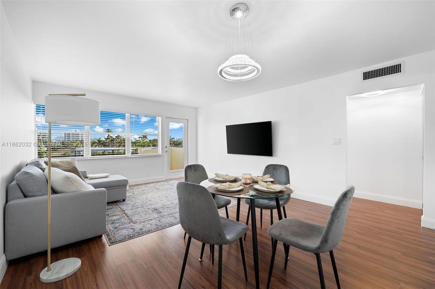 Cozy, beautiful 1-bedroom apartment with a stunning view. Fully furnished, turn key, with parking available. The building has a pool, fitness center, and conference room. Within walking distance to shopping and dining, and just 3 minutes by car to the beach. Available for monthly renting .