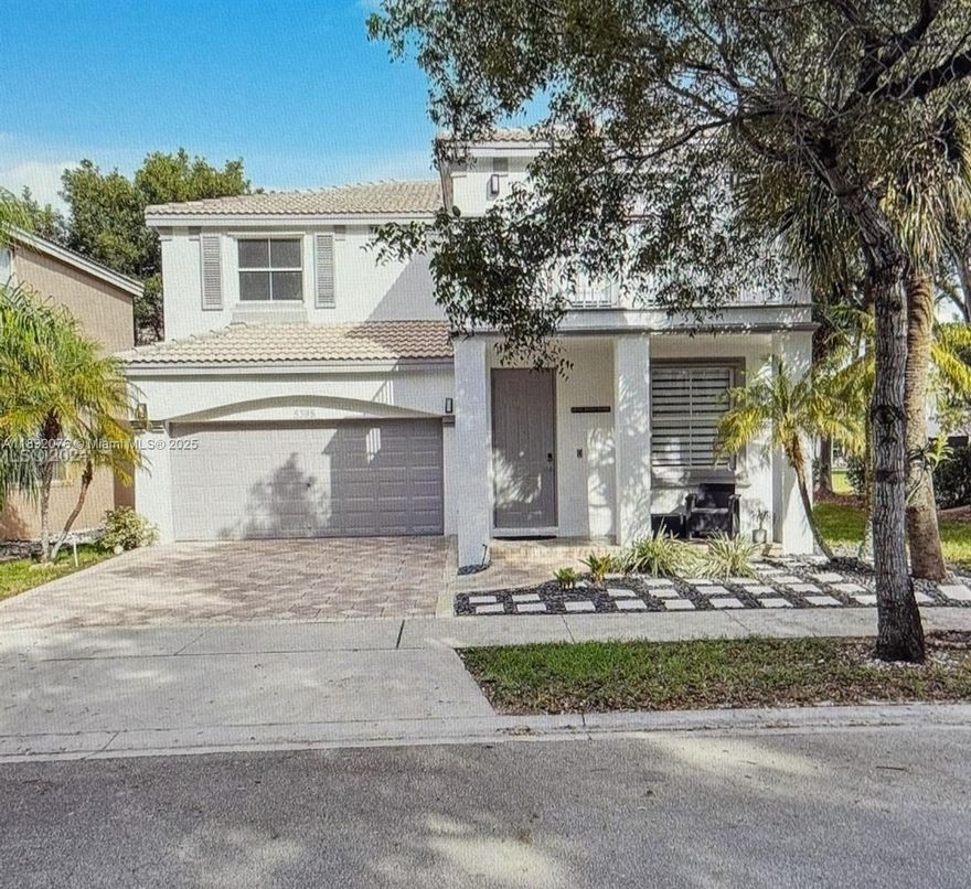 STUNNING SINGLE-FAMILY HOME ON A CORNER LOT, LOCATED IN THE MOST SOUGHT AFTER LOCATION.  RIVIERA ISLES III IS THE MOST FAMILY FRIENDLY GATED COMMUNITY.  4 BEDROOM  ( ALL BEDROOM ON 2ND FLOOR) (4th ROOM IS AN OPEN LOFT)  , 2.5 BATH HOME HAS A SPACIOUS MASTER SUITE WITH THE PERFECT DECOR OF A MODERN COMFORT AND CHARM.  WOOD KITCHEN CABINETS WITH GRANITE COUNTER TOPS . ENJOY A GENEROUS LIVING AND DINING AREA GREAT FOR ENTERTAINMENT.  COMMUNITY HAS 24 HR SECURITY, RESORT STYLE POOL, FITNESS CENTER, TENNIS/BASKETBALL COURTS & MORE.