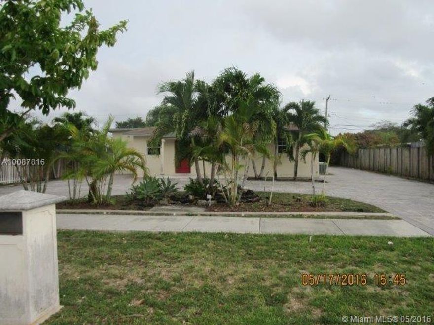 Great home in an amazing location. Larger than tax role, sold as is. Great potential to own a home in Tropical Estates neighborhood, a very desirable location only minutes away from Tropical Estates Park, major transportation, shopping and great schools. This spectacular home sits on a large lot that also includes a large driveway with plenty of parking. Bountiful space for a boat or RV in the side terrace. HIGHEST & BEST DEADLINE: 12 NOON EST ON WEDNESDAY, 05/25/2016.