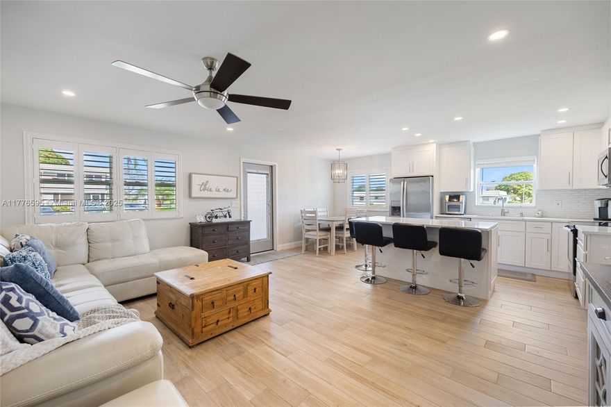 Discover a rare corner unit in this vibrant 55+ community, offering enhanced privacy and modern living. This beautiful 2-bed, 2-bath home has been completely renovated and boasts a range of amenities to enjoy, including pickleball, tennis, golf, and sparkling pools. With the convenience of an in-unit washer and dryer, this home has everything you need for comfortable, active living. Don't miss this opportunity—schedule a showing today! Also lease option!