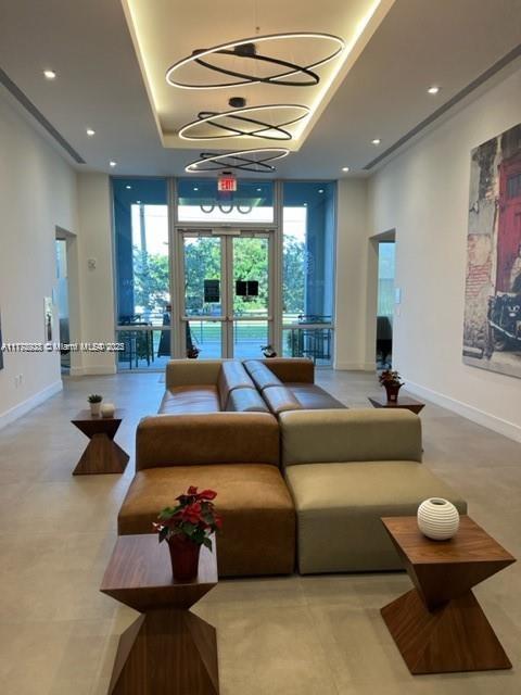 Beautiful office condo with exterior deeded terrace. Rarely available for sale modern finished office with great views in high-end newly built Beacon Hallandale office tower. Large 600 sf space with porcelain floors, high ceilings, lots of natural light. Gated secured garage, valet parking, luxurious bathrooms on each floor, lobby, Cafe. Perfectly located across the Gulfstream casino, right next to Aventura, Hallandale Beach, Sunny Isles. Enjoy the views of Hallandale and Aventura from this exterior space. d Hollywood. Office consists of large common space that has been divided by 2 beautiful glass partitions with doors. High speed internet is included.