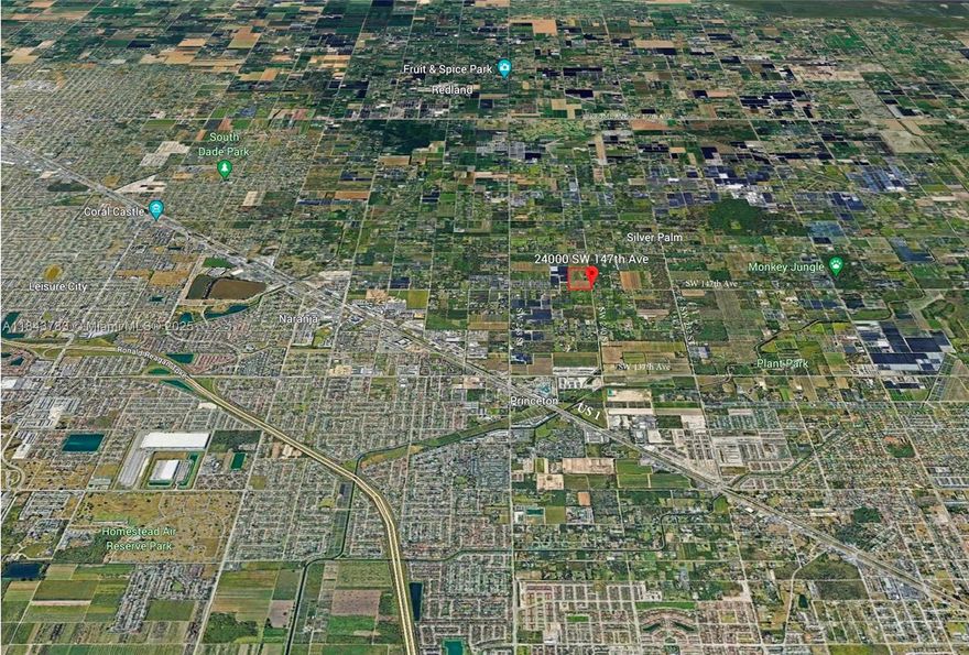 Rare large (20.5 acres) parcel near the urban edge (UDB) and major transportation (US 1 & Turnpike) less than 15 blocks west of US 1. Excellent frontage on SW 147th AV at the corner of SW 240 ST. Located in the newly created Miami-Redlands Agri-tourism District, which allows new uses such as farm-to-table markets, special event spaces, agri-tourism uses. In the paths of growth with redevelopment potential in the near future.