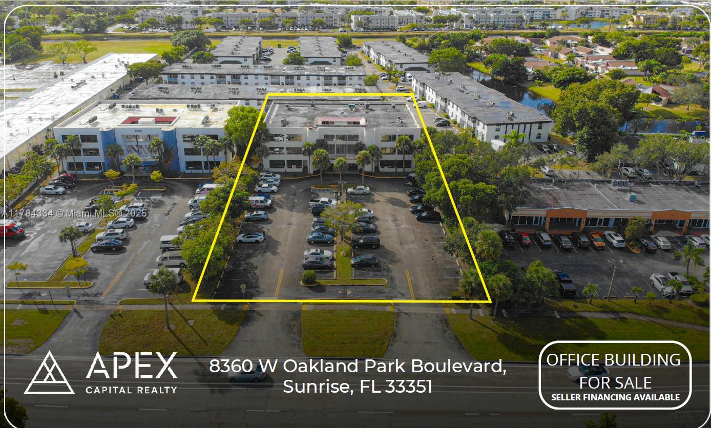 We are proud to present 8360 W Oakland Park Blvd, a recently renovated three-story office building located in Sunrise, Florida. This 26,298-square-foot office building sits on just under an acre of land. The property fronts Oakland Park Blvd, a major east-west corridor with high traffic counts of over 38,000 vehicles per day. Strategically positioned between the Florida Turnpike and Sawgrass Expressway, this office building offers exceptional accessibility to Pompano Beach, Margate, Oakland Park, Fort Lauderdale, and Coconut Creek.