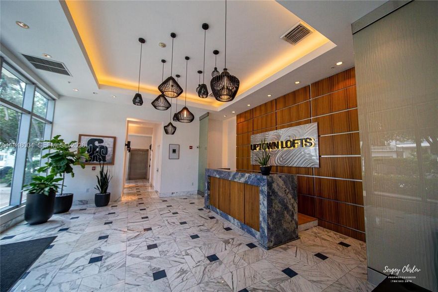 LOCATION !! LOCATION ! LOCATION !Uptown Lofts Miami apt 1001 in Edgewater 33137. Located in one of Miami’s best neighborhoods, this bright and spacious apartment offers high ceilings, polished concrete floors, and over 1280 SF of interior space plus 2 balcony over Biscayne and 24 st , 2 large bed and 2 full baths, a walk-in closet, new AC . The unit is on the 10 th floor with easy access to amenities like the gym and pool. TWO PARKING SPACE INCLUDED. Prime location near Downtown, Wynwood, Midtown, and Design District, just 10-15 mins from the airport. Secure, private and move in ready.