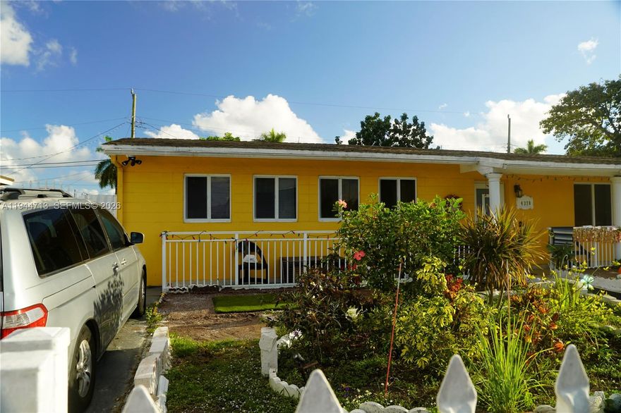 All utilities included! Renovated apartment close to Golden Glades and all shopping. Private Gated entrance to apartment. Full Kitchen. Dedicated Mini Split AC unit for apartment.
