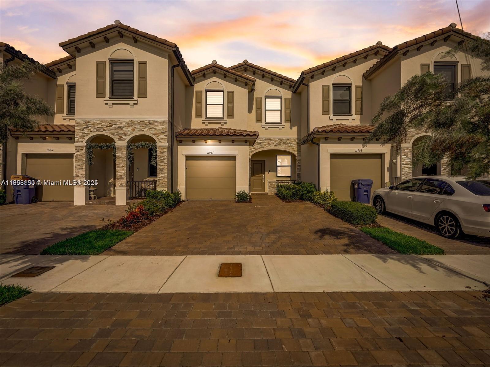 Beautifully built newer construction townhome featuring 3 bedrooms, 2.5 bathrooms, located in highly desirable Silver Palms community. The spacious open main level offers bright living and dining areas and a modern white kitchen equipped with stainless steel appliances and quartz countertops. There’s also a separate laundry room and guest bath for added convenience. The spacious primary suite is upstairs and includes a walk-in closet and a large modern bathroom with dual vanities and large walk-in shower. Beautiful fully fenced backyard, a one-car garage and extended driveway with room for multiple vehicles. Community amenities include a clubhouse, pool, park, & gym. Ideally situated just north of Homestead, near the Turnpike, shopping, dining, Black Point Marina, and top-rated schools.