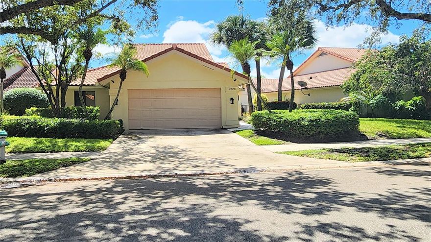 This stunning Mediterranean/Spanish-style home embodies elegance and comfort, featuring 3 beds and 2 full baths, complemented by a spacious loft, located in the charming community of Saratoga Point in the heart of W Palm Beach. Minutes away from the beach,shopping centers, lively night life, the airport, and the prestigious Bear Lakes Golf Club. The home boasts a new roof (2022), a new water heater, a new pool includes LED lighting and a modern alarm/camera system.Enjoy stunning lake views from the comfort of your home. Saratoga Point offers 3 community parks equipped with a pool, tennis, pickleball and volleyball courts, and playgrounds for children. This lovely home has been updated throughout, including the screened patio area. Providing a perfect space for relaxation and entertaining.