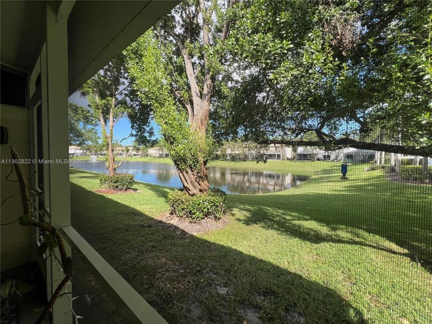 Beautiful Pond View Townhome w/1 Car Garage in the Heart of Jupiter! Welcome to this well maintained 2-bedroom, 2 1/2 Bath townhouse offering a perfect blend of comfort, style & location. Enjoy serene pond views right & relax on the spacious screened patio-complete w/newer roof 2022-ideal for morning coffee, evening gatherings or to watch the wildlife. Inside, you'll find bamboo laminate flooring throughout the main living areas, giving the home a warm modern feel. The kitchen & open-concept layout make entertaining easy, while upstairs features 2 generous bedrooms, each with its own private bath along w/laundry for convenience. Peace of mind comes easy w/new roof(2021) on the main home & impact-rated hurricane windows & doors (installed about 2021). All sizes &info approx-to be verified