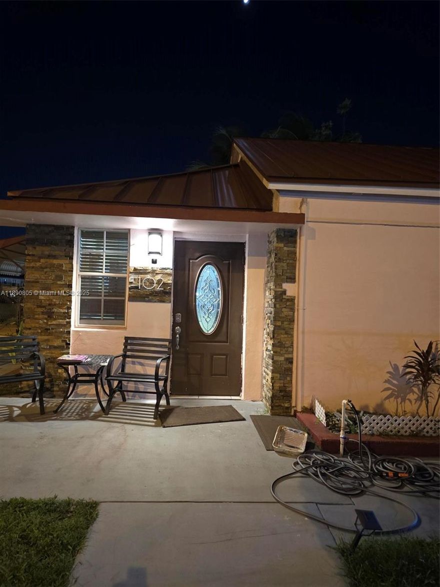 Great investor opportunity for this single family home on a corner lot.  2/1 and 1/1.  Fully fenced yard and also white privacy fencing. Paved areas around house plus 2 driveways - lots of room for several vehicles!  Metal roof on main house - 2025.  Flat roof approximately 10 years. 
Bath in main part of house is wheelchair accessible.  
This home is located in the heart of Hialeah and close to shopping and restaurants.  Easy access to expressways and metrorail.