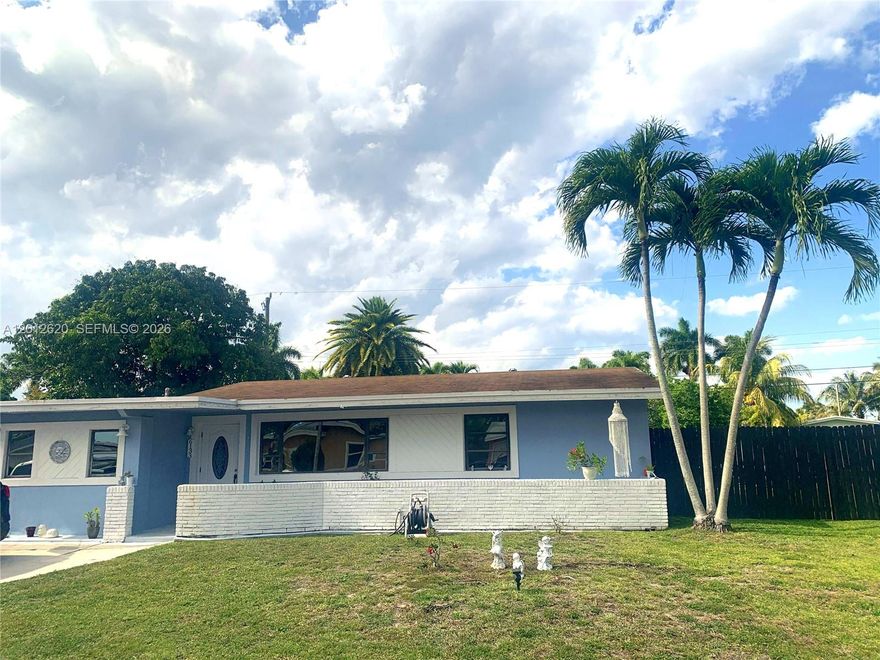 Welcome to this stunning single-story pool home that offers the Florida living style. Featuring 3 spacious bedrooms and 2 bathrooms, this home includes a large room, formal dining area, and a convenient separate laundry room. The heart of the home is the bright, updated kitchen boasting rich wood cabinets, granite countertops, and modern stainless steel appliances. Beautiful laminate wood flooring flows throughout the entire home, giving it a clean, warm, and low-maintenance feel. Private oasis a spacious backyard centered around an oversized pool that’s ideal for weekend gatherings and unforgettable experiences. There’s plenty of room for a boat or RV, making this property a rare find for those needing extra parking space. Prime Location, water park literally right around the corner. Easy access to shopping, dining, and everyday conveniences.  This beautiful pool home is move-in ready. Don’t miss your chance to own this gem — it won’t last long!