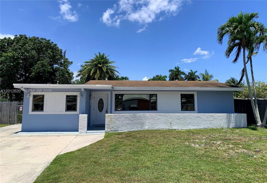 Welcome to this stunning single-story pool home that offers the Florida living style. Featuring 3 spacious bedrooms and 2 bathrooms, this home includes a large room, formal dining area, and a convenient separate laundry room. The heart of the home is the bright, updated kitchen boasting rich wood cabinets, granite countertops, and modern stainless steel appliances. Beautiful laminate wood flooring flows throughout the entire home, giving it a clean, warm, and low-maintenance feel. Private oasis a spacious backyard centered around an oversized pool that’s ideal for weekend gatherings and unforgettable experiences. There’s plenty of room for a boat or RV, making this property a rare find for those needing extra parking space. Prime Location, water park literally right around the corner. Easy access to shopping, dining, and everyday conveniences.  This beautiful pool home is move-in ready. Don’t miss your chance to own this gem — it won’t last long!