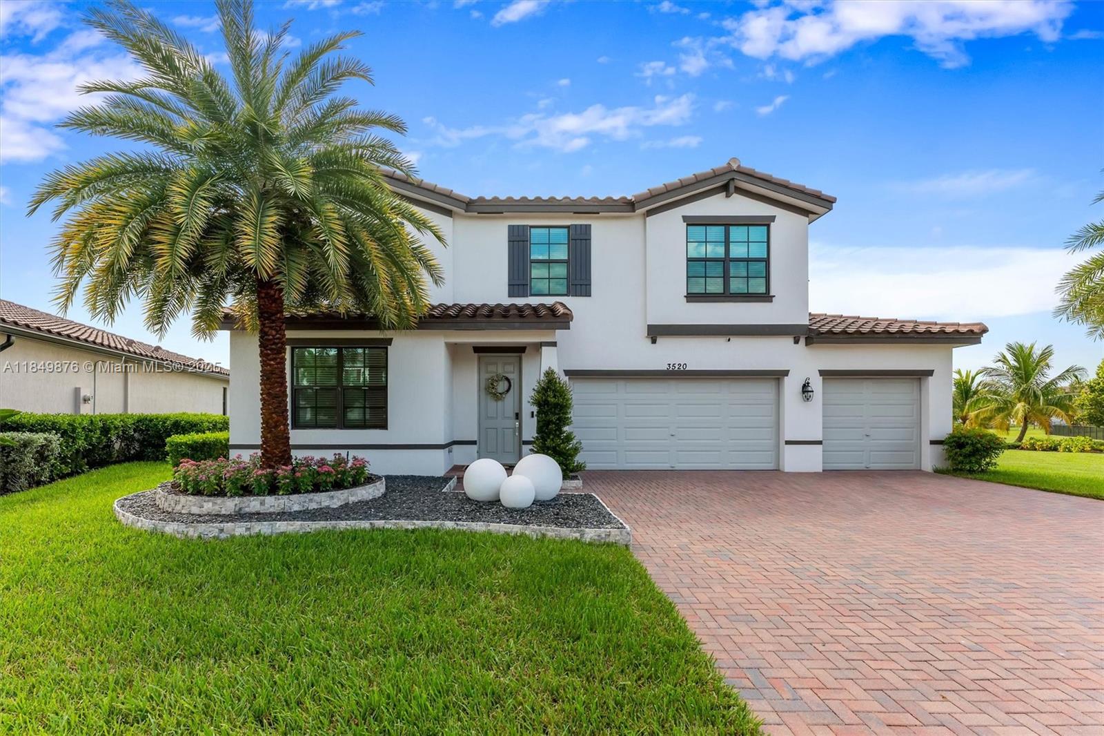 Exquisite 4-Bedroom + Den/Office(Can be 5th Bdrm), Loft, 2.5-Bath Lakefront Home in Bellasera! This 2022 home offers an open-concept layout with designer finishes. The gourmet kitchen features wood cabinetry, SS appliances + hood, quartz countertops, and stone tile backsplash. Dreamy walk-in pantry includes a wine cooler, coffee bar, and under-cabinet lighting.Spacious primary bedroom has a sitting area. Luxury vinyl floors, custom closet systems, lighting enhancements on first floor and illuminated stairs with glass railings add elegance. Enjoy lake views from the patio with room for a pool. Additional features include hurricane-impact windows, a 3-car garage, no neighbors on the right, and beautiful landscaping with nighttime lighting.Don't miss the opportunity to own this stunning home.