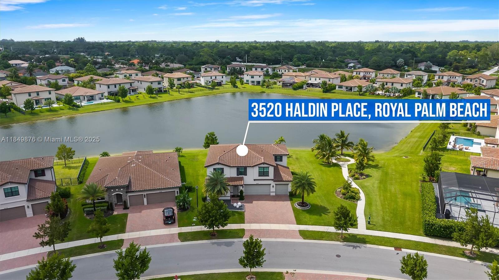Exquisite 4-Bedroom + Den/Office(Can be 5th Bdrm), Loft, 2.5-Bath Lakefront Home in Bellasera! This 2022 home offers an open-concept layout with designer finishes. The gourmet kitchen features wood cabinetry, SS appliances + hood, quartz countertops, and stone tile backsplash. Dreamy walk-in pantry includes a wine cooler, coffee bar, and under-cabinet lighting.Spacious primary bedroom has a sitting area. Luxury vinyl floors, custom closet systems, lighting enhancements on first floor and illuminated stairs with glass railings add elegance. Enjoy lake views from the patio with room for a pool. Additional features include hurricane-impact windows, a 3-car garage, no neighbors on the right, and beautiful landscaping with nighttime lighting.Don't miss the opportunity to own this stunning home.