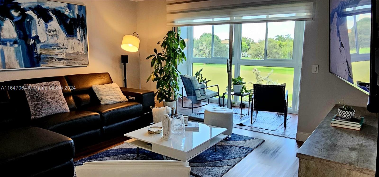 Amazing & fully remodeled 2 beds 2 baths condo w/beautiful golf course view. Features a bright & modern brand new kitchen w/top-of-the-line SS appliances, wood cabinets & quartz countertop. Large 2 bedrooms, completely renovated bathrooms & walk-in closet in the master bedroom. Electric blinds, Great location next to the elevator. Beautiful brand new floors, LED lights & crown moldings, washer & dryer inside the unit; Huracan Windows, assigned parking & plenty of guest parking. $511/M - Rec Lease: $241.55/M - Total HOA: $752.55/Month. includes water, cable, Internet, with endless amenities: a million-dollar clubhouse. Located in Buckingham II at Century Village, one of Pembroke Pines most desirable active adult communities. 55+. Next to the shop of Pembroke Gardens and major highways.
