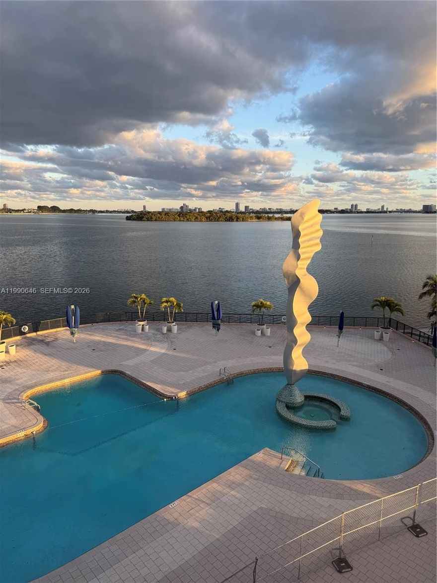 MUST-SEE WATERFRONT VALUE!
In today’s Miami market, finding a spacious, fully renovated rotunda unit with sweeping Biscayne Bay views at this price is increasingly rare. This is an outstanding opportunity for buyers looking for exceptional space and real value.
The unique rotunda design at The Cricket Club creates an expansive, open feel with dramatic angles that enhance the spectacular views of the Intracoastal Waterway and Biscayne Bay. Enjoy two private balconies (east and south) offering panoramic vistas all the way to the Port of Miami, South Beach, Downtown Miami, and Brickell.
This home features a complete high-end renovation, including a gourmet kitchen with ample pantry, double ovens, premium Samsung appliances, and modern in-unit laundry. The generous living spaces are ideal for both everyday comfort and entertaining.
The Cricket Club is a full-service waterfront community with resort-style amenities:
•  Beautiful bayside pool
•  3 tennis courts, pickleball & basketball courts
•  Walking track, kids’ playground & library
•  Well-equipped gym
•  24-hour gated security
Located in the desirable North Miami waterfront area, this unit delivers rare square footage, breathtaking water views, and luxury living — all at a price that represents excellent value compared to similar properties today.
Don’t miss this smart buy. Homes with this combination of space, views, and renovation quality at this price point sell quickly.
Schedule your private showing today!