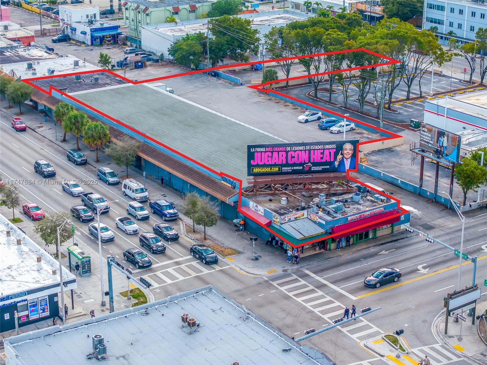 Prime Little Havana corner lot (Flagler & 12th) offers exceptional land lease/development potential. 39,000 sq ft, T6-12O zoned, allows up to 134 units by right, with bonus potential to 405,000 sq ft & 20 stories. Strong market fundamentals, near schools, jobs, & recreation. High visibility on Flagler, plus signalized intersection ideal for retail. Cross-access via SW 1st St enhances site functionality. A rare opportunity for a landmark project in a thriving market.