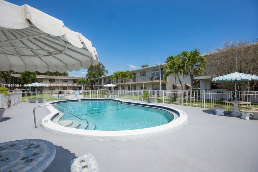 Great opportunity for first-time homebuyers or those looking to downsize in a well-maintained 55+ community! Enjoy low monthly maintenance of just $311, with reserves in place and no special assessments.  This bright and airy 2-bedroom, 1-bath second-floor corner unit offers both front and back entrances, allowing for abundant natural light and excellent cross ventilation to capture refreshing breezes. Crown molding throughout adds a refined touch.  The spacious primary bedroom is complemented by a versatile second bedroom—perfect for guests, a home office, craft room, or reading retreat. The home features tile flooring in the main living areas and laminate flooring in the bedrooms.  Additional highlights include a tankless water heater, a clean and well-maintained laundry facility, and hurricane panels conveniently stored on-site.  Seller is willing to contribute up to 3% of the purchase price toward buyer’s closing costs—making this an even more attractive and affordable option!