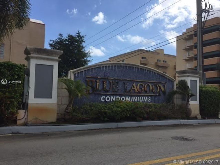 HIGH RISE BUILDING SPACIOUS 2/1 MARBLE FLOORS THROUGHTOUT, WOOD FLOORS IN BEDROOMS, GRANITE KITCHEN COUNTER TOP, TILE MOSAIC BACK SPLASH,STACKABLE WASHER/DRYER,BALCONY VIEW TO LAGOON/LAKE & AIRPORT. COMMUNITY OFFERS A CONVINIENT MINI-MARKET,OLYMPIC SIZE POOL, HOT TUB, SAUNA, GYM, BUSINESS CENTER,POOL TABLES, POOL SIDE CABANA,BBQ & PICNIC TABLE BY THE LAKE, AMPLE PARKING,CAR WASH,24 HRS SECURITY GATED ENTRANCE. EASY ACCESS TO MAJOR HIGHWAYS, 826 PALMETTO ESPRESSWAY, 836 DOLPHIN EXPRESSWAY, I-95, TURNPIKE.