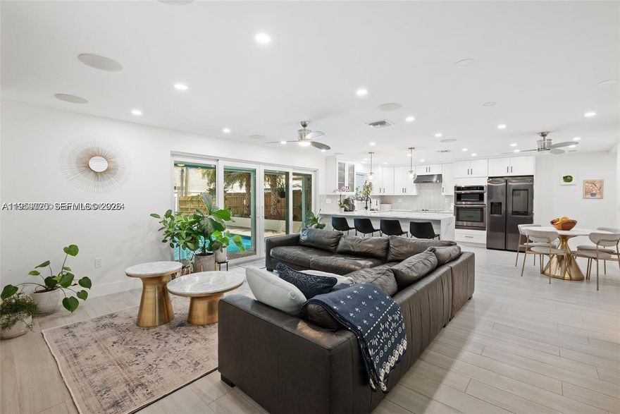 Welcome to this beautifully remodeled 5BD/3BA retreat tucked away on a quiet dead-end street in Dania Beach on a rare double lot. Designed for modern living, the home showcases a stunning chef’s kitchen with oversized island, new appliances, imported doors, impact windows, and spa-inspired bathrooms.
The outdoor space is a true oasis, featuring an oversized heated pool, new fencing, and a sprawling double lot framed by mango, avocado, lemon, and fig trees. Solar panels deliver impressive energy savings, while abundant parking adds everyday convenience.
Perfectly positioned near Dania Pointe, major highways, the airport, shopping, dining, and just minutes from the Hard Rock—this home offers the ultimate blend of comfort, privacy, and lifestyle.