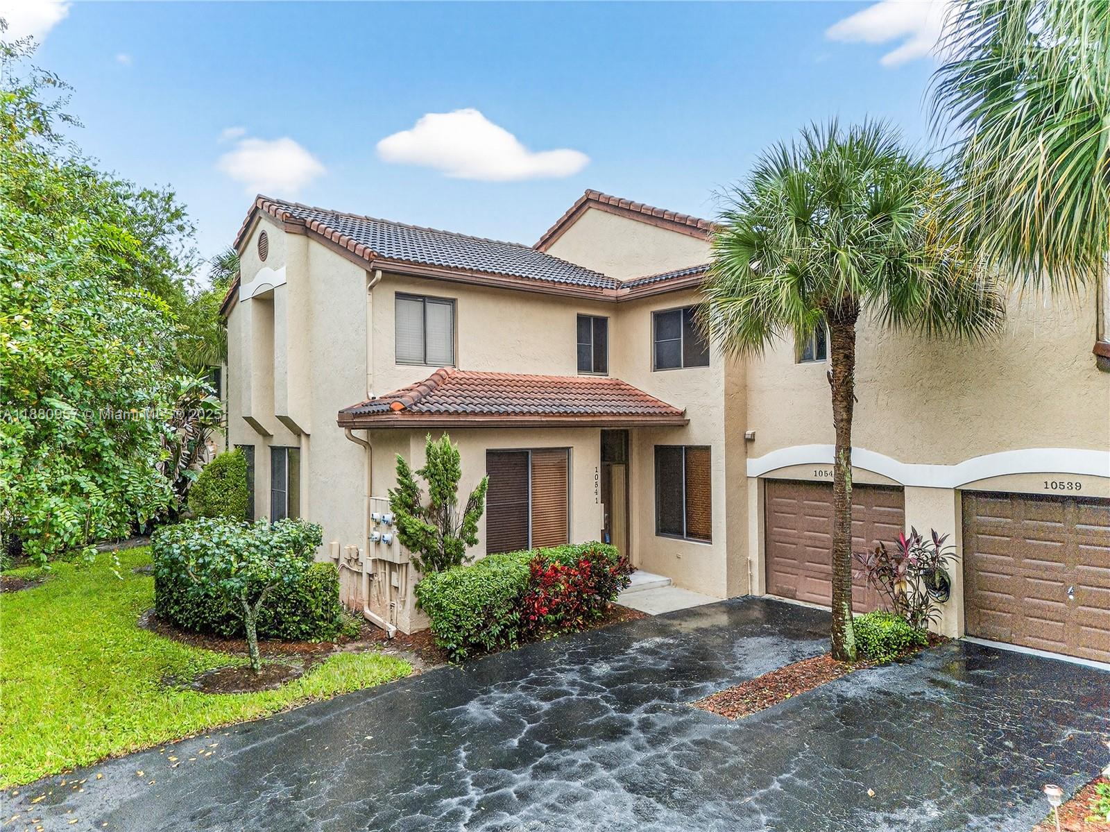 Discover this beautiful 2BR/2BA corner condo in the highly sought-after area of Bridgewater, Plantation! This well-maintained home features a remodeled kitchen with granite countertops and stainless steel appliances. Enjoy the spacious interior, highlighted by sizable bedrooms, luxurious his-and-her bathroom sinks, and a huge walk-in closet. Tile and carpet flooring, full-size washer and dryer with separate laundry area, one-car garage with private driveway, conveniently located near shopping, entertainment, and major highways, with easy access to parks and recreation areas, Central Park Elementary, Fort Lauderdale Airport, and the beach.