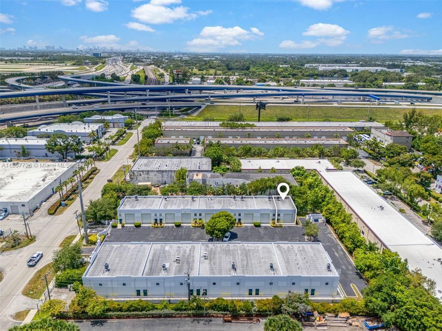 Turnkey and fully furnished, this converted warehouse offers a one-of-a-kind private space with endless creative possibilities. Featuring insulated 18–20' ceilings with custom chandeliers, LED lighting, a stereo system, and full air conditioning, this property blends industrial scale with luxury finishes. The kitchenette boasts granite countertops, a bar setup, and seating areas. Enjoy two lounge zones, a pool table, and a classic Pac-Man game. Perfect for private events, podcast studios, artist storage, or creative work—not for industrial or active business use. Located in a secure, gated community with no industrial activity, offering privacy, exclusivity, and style in one package. All information is believed to be accurate but is not warranted. Buyers to conduct their own due diligence.