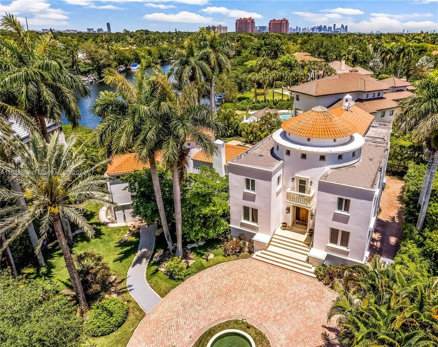 Welcome to a luxurious oasis located on the water in sought after Islands of Cocoplum in Coral Gables. This beautiful home was built by a prominent Miami Architect on a quiet street at the end of a beautiful cul-de-sac. Great floorplan, high ceilings and generous sized bedrooms. This property has lush greenery and 20-foot to 30-foot palm trees. It is incredible for welcoming family and friends. Have a spectacular barbecue by the pool and dock your gorgeous boat right on the canal. This unique home is 9640 sq ft under air and includes a 2-car oversized garage with plenty of storage space. Enjoy 24 hour roaming security patrol, newly renovated clubhouse w/60 ft. lap pool, playground, gym, 8 clay tennis courts, newly renovated basketball courts, pro beach volleyball court