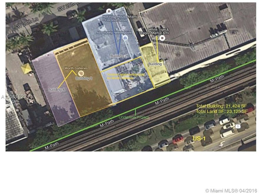 Prime income generating property with great potential for upside in increasing rents, development and long-term hold. Property is ideally situated parallel to US1 with average daily traffic count of 88,000. Abutting Coconut Grove, close to the Metro Station, and just minutes away from I-95, this multi-folio assemblage is ideal for many uses - Zoned D1 - warehouse, showroom, retail, office, work/live space. This location will be enhanced by the recently approved Underline Project.