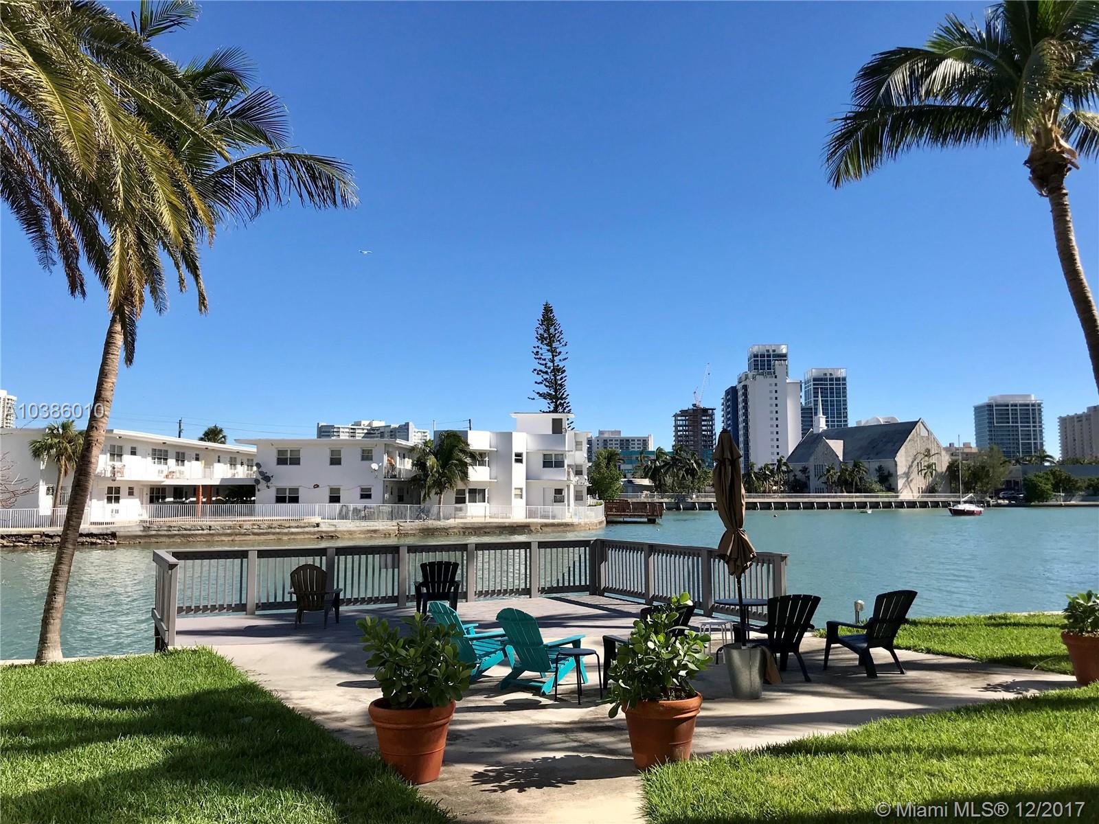 VERY CHARMING 1 BED/ 1 BTH CONDO CENTRALLY LOCATED IN THE HEART OF MIAMI BEACH. THIS ART DECO CLASS HAS PRESERVED IT'S ORIGINAL AND INFAMOUS, MIAMI EXCLUSIVE ARCHITECTURE WITH NEWER RENOVATIONS AND UPDATED CONVENIENCES. LIKE A NICE DECK ON THE WATER WITH CHAIRS TO COME HOME AND UNWIND OVER A NICE GLASS OF WINE. GREAT FOR ANYONE WITH A PADDLE BOARD OR KAYAK. FEATURES INCLUDE BEAUTIFUL HARDWOOD FLOORS, CENTRAL AC, HURRICANE IMPACT WINDOWS, WASHER & DRYER IN UNIT, TELE CAM GATED INTERCOM & SECURITY CAMERAS. GORGEOUS GROUNDS REFLECT A ZEN OASIS LIFESTYLE RETREAT W/ A VIBRANT, HIGHLY WALKABLE NEIGHBORHOOD. JUST STEPS AWAY FROM WKND FARMERS MARKET,RESTAURANTS, PUBLIC TRANSPORTATION & BEST OF ALL THE BEACH! TENANT OCCUPIED TO JUNE 2018 PAYING $1400 A MONTH.