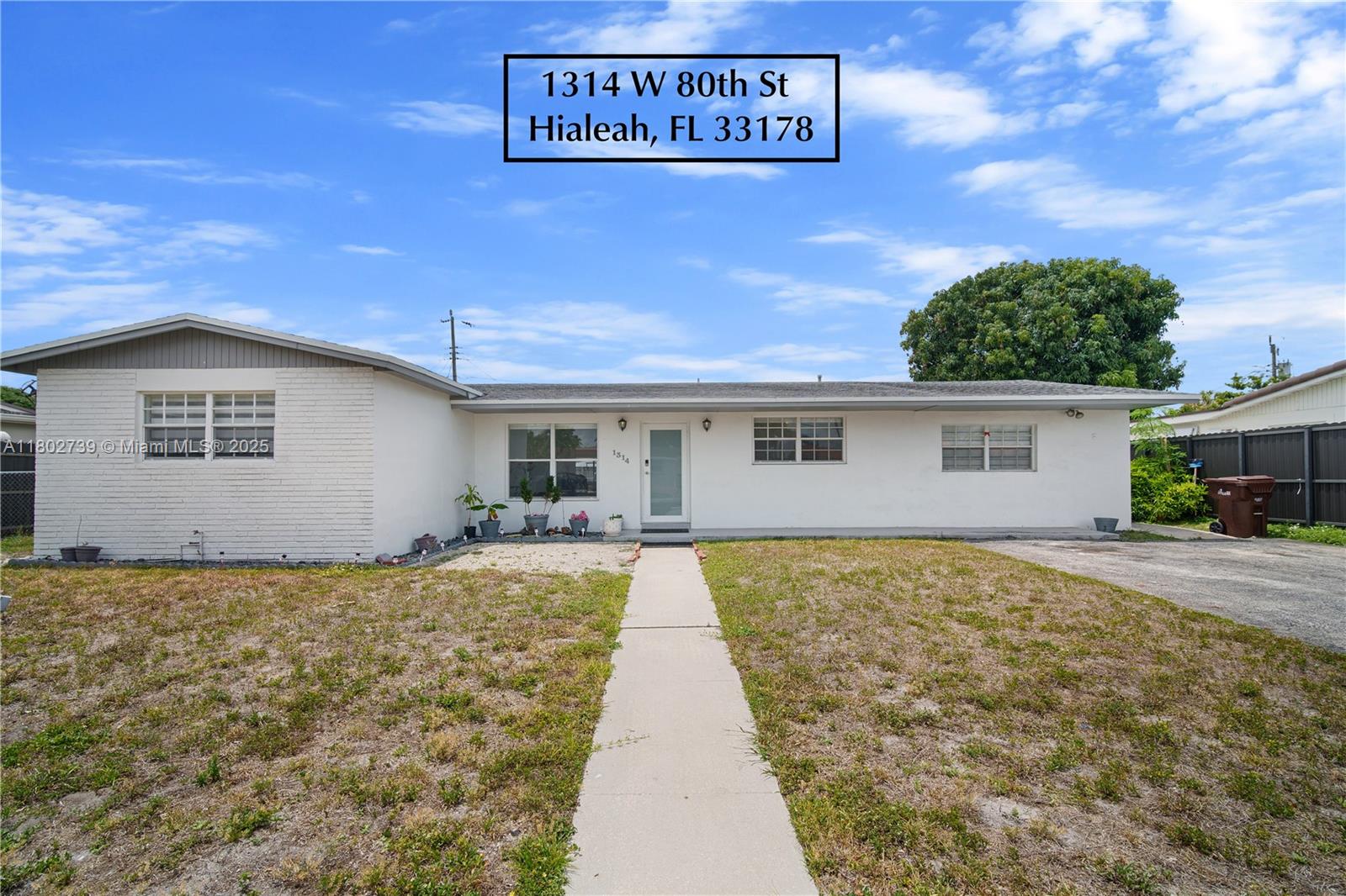 1314 W 80th St  , Hialeah, Miami-Dade County, Florida - 3 Bedrooms  
2 Bathrooms - 