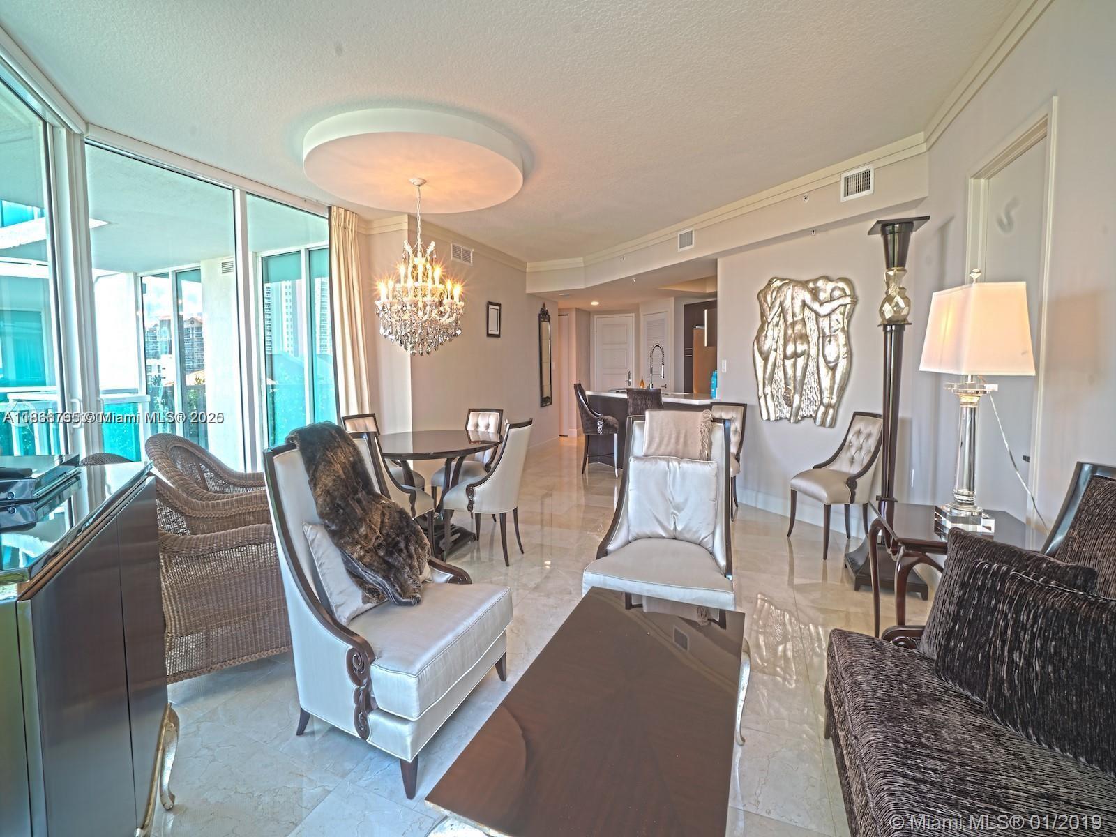 Amazing floor-plan unit with 3 bedroom and 2 baths, marble floors. Spectacular completely exquisitely furnished by designer Cristopher Guy. Offered fully furnished. Breathtaking view of the Intercoastal.
Across from the beach. St Tropez its a five star amenities-full service building.24 hours doorman, security, concierge, pool, gym, spa, beach club service at Sole Hotel with chairs and umbrella. The ground floor of St Tropez has many retail shops and restaurants for your convenience.