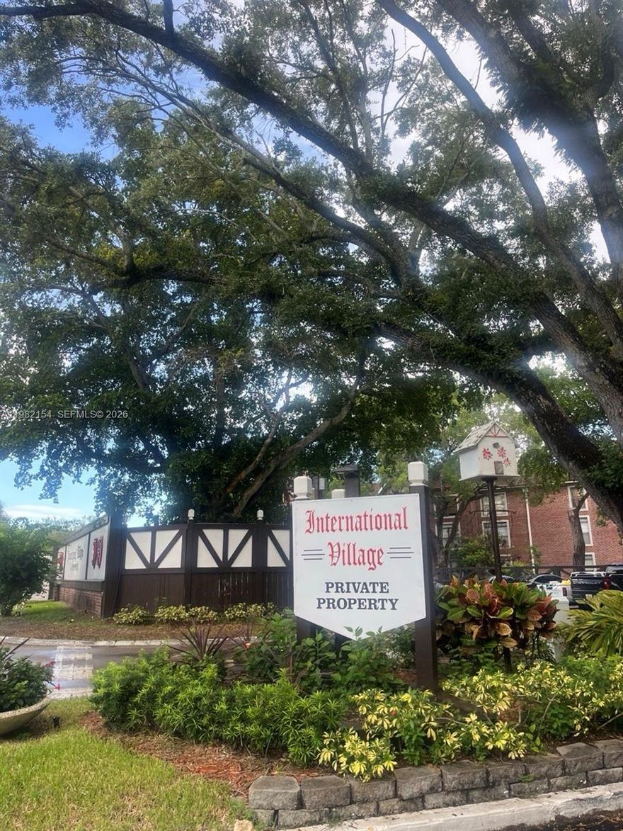 This second floor walk-up features a private 1 bedroom, 1.5 bathroom layout with laminate flooring. Enjoy the upgrade kitchen, spacious walk-in closet, an enclosed wide balcony with a new screen. Centrally located near major highways, shopping and schools. This beautiful and charming quite community with inside and outside pool, gym and other amenities including a library and on site beauty salon. Credit score 670 required by Association.