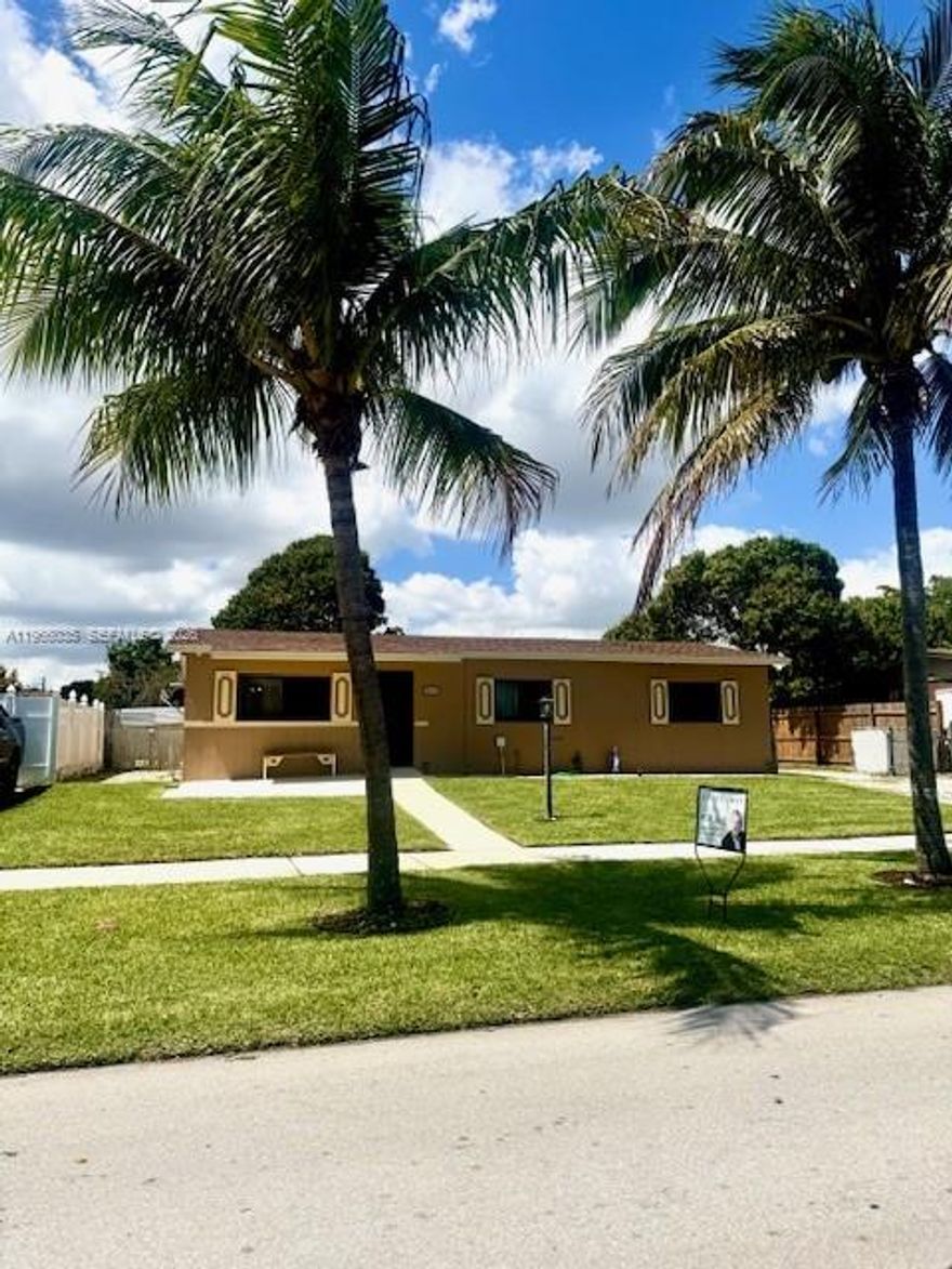 Charming 3-Bedroom Home with Income Potential & Major Upgrades! Welcome to this beautifully maintained 3-bedroom, 1-bathroom home that offers comfort, value, and incredible versatility! Featuring a brand-new roof, impact windows and front door, and updated appliances, this property provides peace of mind and modern convenience for years to come. One of the standout features is the rec room with its own bathroom and separate entrance- perfect for potential rental income, guest suite, or private home office. Enjoy the spacious backyard filled with mature fruit trees, including avocado and mango. The home also includes a separate laundry room. With a motivated owner, this property is a perfect family home or smart investment opportunity. Don't miss your chance to make it yours!