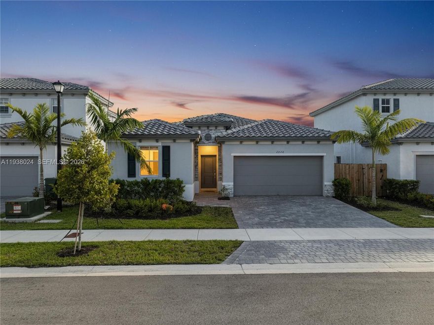 Beautiful new construction, one-story single-family home located in the highly sought-after Positano at Riviera community! This 4-bedroom, 3-bathroom residence showcases a bright, open-concept floor plan perfect for modern living. The sleek kitchen features quartz countertops and plenty of cabinet space for exceptional storage and functionality.
Enjoy an expansive, fully fenced backyard complete with a patio and a stylish, extended modern pergola, with ample room to add a pool, ideal for outdoor entertaining. Additional highlights include a one-car garage and an extended driveway that accommodates multiple vehicles.
The community offers resort-style amenities, including a clubhouse, pool, fitness center, and more. Ideally situated near top-rated schools, major retail centers, popular dining spots, Baptist Homestead Hospital, and with easy access to the Florida Turnpike. Just minutes from the stunning Florida Keys!
Don't miss the immersive 3D virtual tour. May your path to homeownership begin here!