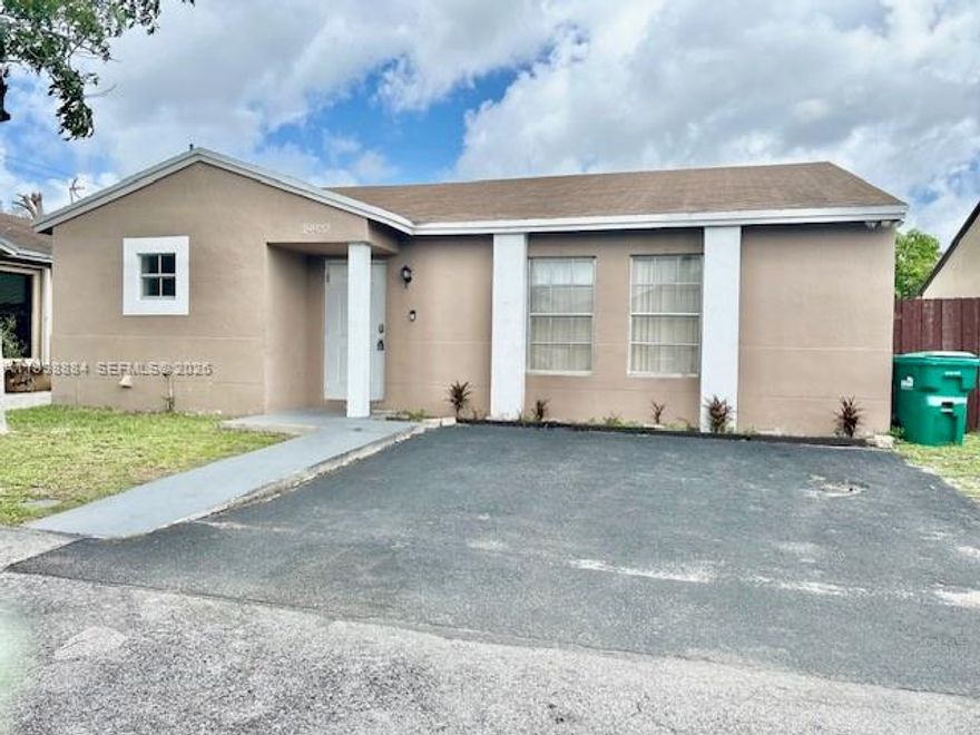 3 bed 2 bath home in Hialeah for sale! Seller is a corporation and does not disclose. Do your own due diligence. Seller chooses title.