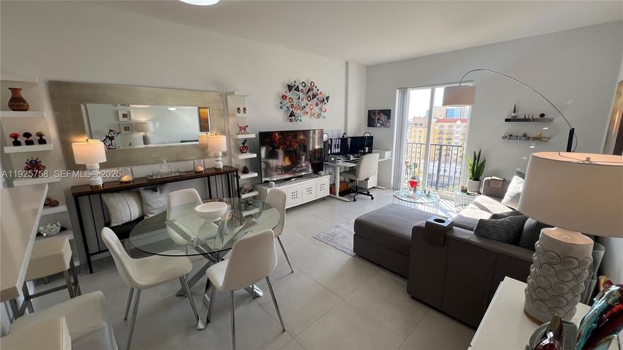 One Bedroom/One Bath condo in the highly sought-after Ten Aragon building in the heart of Coral Gables. The unit faces the pool deck. One of the most desirable exposures in the building, offering a tranquil view. Completely remodeled and new appliances.  Porcelain flooring throughout. Move-in ready. Enjoy living just steps from Miracle Mile and the vibrant Giralda Plaza pedestrian walkway, surrounded by fine dining, cafés, shops, art galleries, bookstores, & theaters. Conveniently located near UM, Coconut Grove, Brickell, Downtown Miami, and the Beaches. The building offers 24-hr security & concierge service, heated pool, jacuzzi, fitness center, and business center.