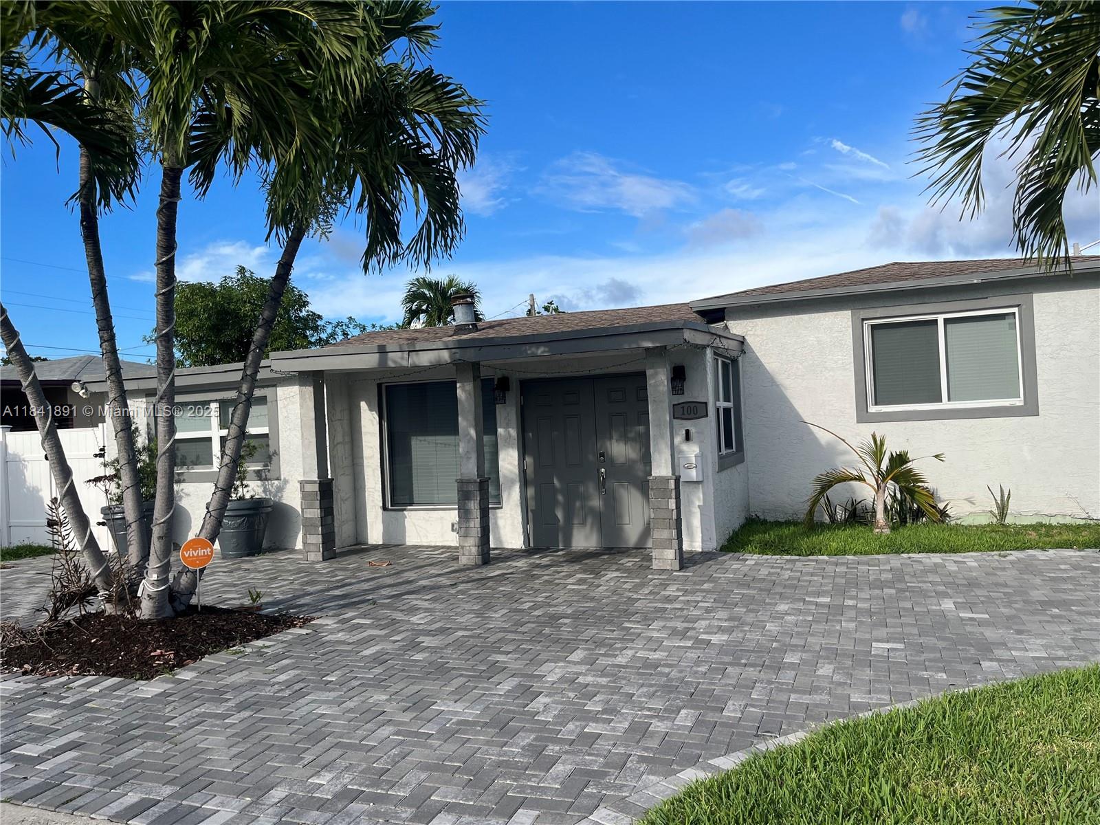 Fully remodeled 4-bedroom, 2.5-bath home in the heart of Hallandale Beach! This turnkey beauty features modern finishes throughout, including brand-new kitchen with quartz countertops, stainless steel appliances, updated bathrooms, new flooring, fresh paint, and upgraded electrical & plumbing. The spacious layout offers comfort and style, ideal for families or investors. Enjoy a large backyard with endless possibilities. Prime location just minutes from the beach, Gulfstream Park, Aventura Mall, casinos, shopping, dining, and all major highways. Move-in ready with no HOA—perfect for Airbnb, vacation home, or primary residence. Don’t miss this beautifully updated home near all the action! Fully furnished with Full offer!!! Call to See !