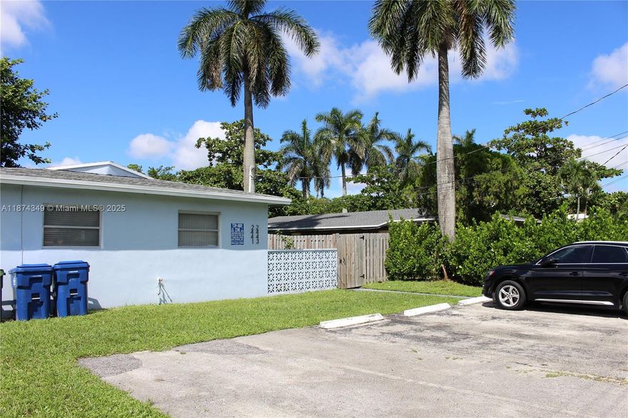 Welcome to this inviting 2-bedroom, 1-bath home located in a lovely Wilton Manors neighborhood. Enjoy a partial water view and timeless terrazzo floors that bring character and charm throughout. The home features a laundry room with full-size washer and dryer, fresh interior paint, and a private patio off the kitchen—perfect for relaxing or entertaining. This residence combines comfort and a prime location, offering the perfect opportunity to enjoy the sought-after Wilton Manors lifestyle.