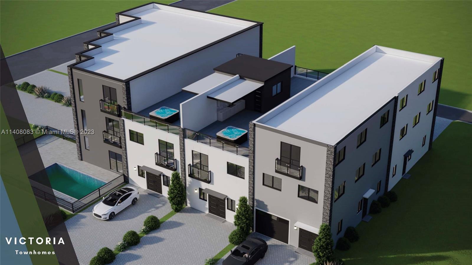 One of the best opportunity for developers to begin construction on brand new 7 luxury townhomes with garages within walking distance to the beach. This is an 18,138 square feet lot zoned RMM-25 (multifamily). The total building size is 20,146 sq f. The homes range in size from 2,600 to 3,360 sq f under A/C plus garage, and additional parking pad. Each 2-3 story model was carefully planned. Each unit features: 3 (plus den) - 4 bedrooms, 3&1/2 – 4&1/2 bathrooms, 1 car garage, 10' high ceilings on the 1st floor, 8'-8" high ceilings on the 2nd and 3rd floors and much more. The modern design is timeless. The common area includes Pool, Hot tubs, BBQ zone. The seller is ready to consider the possibility of seller's financing.