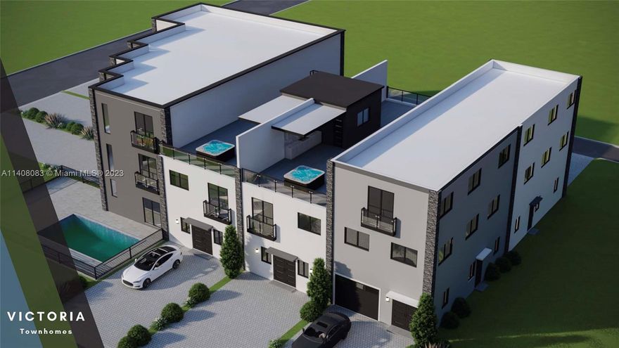 One of the best opportunity for developers to begin construction on brand new 7 luxury townhomes with garages within walking distance to the beach. This is an 18,138 square feet lot zoned RMM-25 (multifamily). The total building size is 20,146 sq f. The homes range in size from 2,600 to 3,360 sq f under A/C plus garage, and additional parking pad. Each 2-3 story model was carefully planned. Each unit features: 3 (plus den) - 4 bedrooms, 3&1/2 – 4&1/2 bathrooms, 1 car garage, 10' high ceilings on the 1st floor, 8'-8" high ceilings on the 2nd and 3rd  floors and much more. The modern design is timeless. The common area includes Pool, Hot tubs, BBQ zone. The seller is ready to consider the possibility of seller's financing.