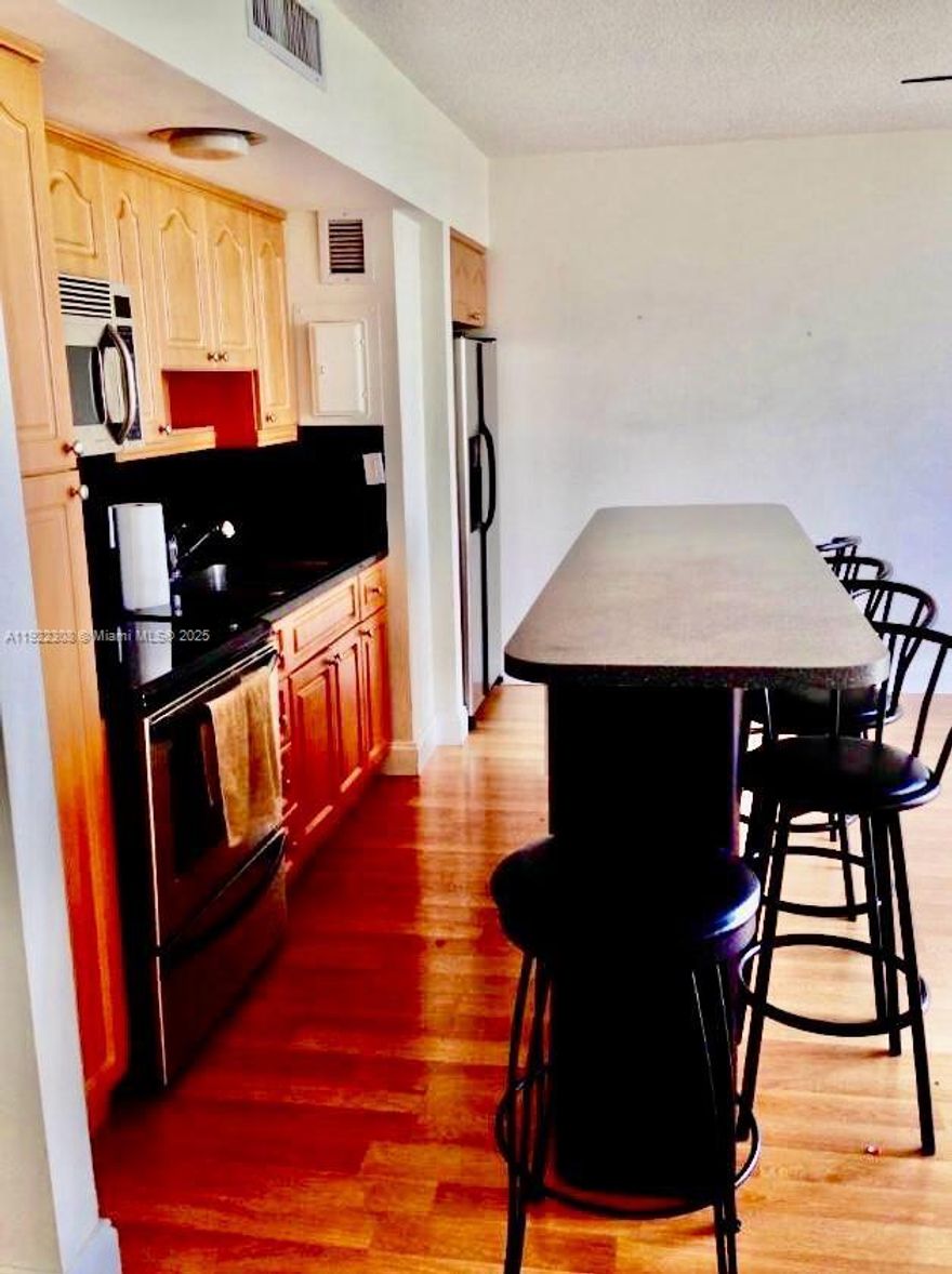 COZY 1 BEDROOM/1 BATH AT THE LUXURY KING COLE CONDO DESIGNED BY LEGENDARY ARCHITECT MORRIS LAPIDUS. EXCELLENT LOCATION IN NORMANDY VILLAGE, MIAMI BEACH. CLOSE TO SHOPPING, TRANSPORTATION AND PLACES OF WORSHIP ARE WITHIN WALKING DISTANCE. FULL AMENITY BUILDING INCLUDES PLAYGROUND, VALET PKG, HEATED POOL, EXERCISE ROOM, STORAGE ROOM, PARTY ROOM, LOUNGE WITH BILLIARD AND PING PONG TABLE, MARINA, 24 HRS SECURITY, LIBRARY, BIKE AND KAYAK ROOM AND ROOF ACCESS. LARGE INTERNAL GARDEN SITUATED ON BEAUTIFUL BISCAYNE BAY. UNIT FACES NORTH AND HAS A LARGE SITTING AREA, OPEN KITCHEN AND COUNTER BAR, SEPARATE BEDROOM AND PLENTY OF STORAGE. ALL UTILITIES ARE INLCUDED IN HOA.