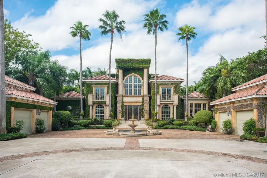 Showcase estate on almost two acres. Long drive to a European inspired house. Entry foyer with pointed arch ceiling, tall windows, and grand double staircase. Formal living room with 35-foot ceilings, double height stone fireplace, and views to the patio, pool and gardens. Master suite features a glass atrium and sitting room. Family room opens out to the large wood beamed covered terrace and barbeque. The house sits on one lot, and the other lot is platted and sub dividable. Best on​​‌​​​​‌​‌​​​‌‌​​​‌‌‌​​‌​​‌‌​​​​ market