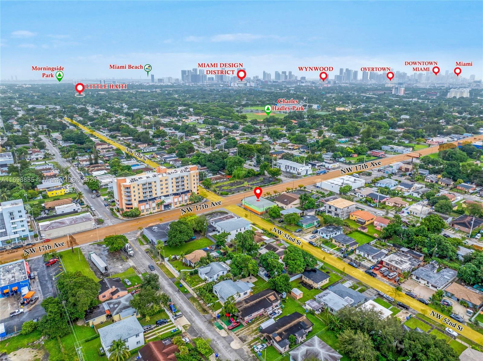 Fausto Commercial is pleased to present the sale of an oversized retail building on the corner of Nw 17 Avenue and 54 Street. A freestanding 4,000 sf building on a 5,000 sq ft lot. This building is located in the heart of “ Model city” home to several new residential developments. 54 Street bolsters an impressive 23000 daily car count. The area enjoys great public transportation with a direct connection to Hialeah, Wynwood, Allapattah, Design district and Midtown! Owner/user potential.