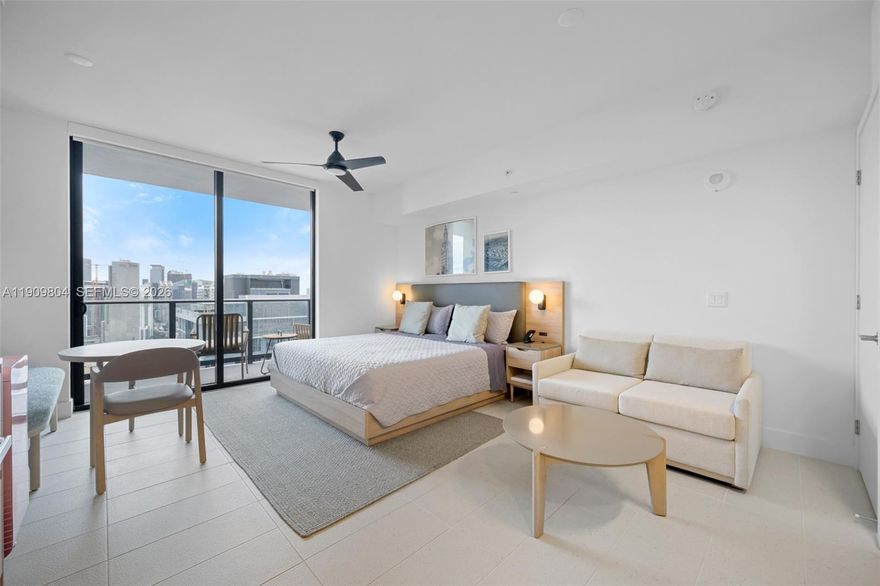 Experience Miami luxury at its finest in this brand-new, designer-furnished residence showcasing breathtaking panoramic views of Downtown, Brickell, and Biscayne Bay. Every detail of this turnkey home has been meticulously curated for those who desire effortless sophistication and resort-style living. Located in a prestigious new development with 24/7 security and state-of-the-art amenities, residents enjoy access to three signature restaurants, a world-class fitness center, and a lavish full-service spa with hammam, steam, and sauna. Whether as a primary residence, vacation retreat, or investment, this exceptional property offers unmatched elegance, comfort, and convenience in the heart of Miami’s most dynamic neighborhood.