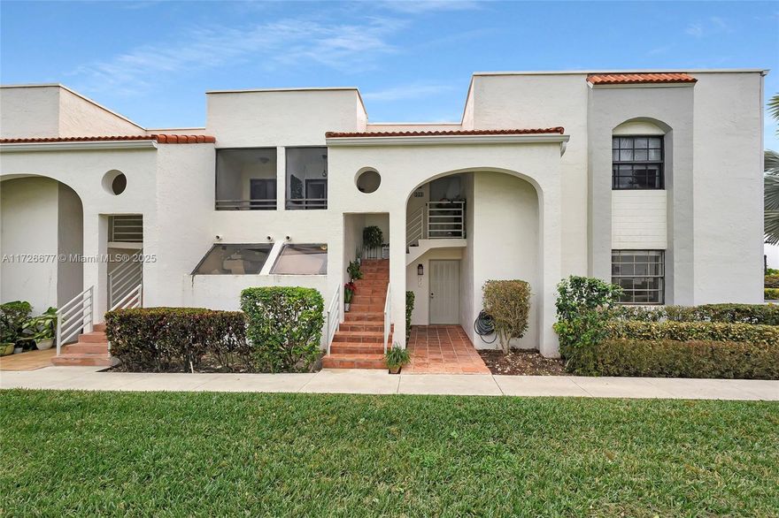 Discover the potential of this garden apartment corner unit in a 24-hour security community. With 2 bedrooms, including a spacious primary suite featuring an en-suite bathroom, walk-in closet, and a 
space perfect for an office or flex room, this home offers plenty of possibilities. The open layout is ready for your updates to make it truly your own. Relax on the screened patio, surrounded by lush gardens.The community offers beautifully landscaped grounds and a sparkling pool. A perfect opportunity to create your dream home in a serene setting!  Easy to show.