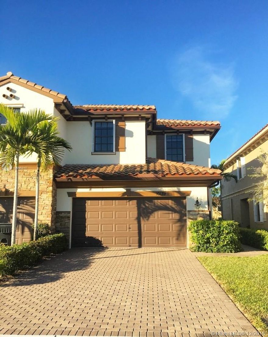 Impeccably maintained 4bd/3bth with lake view in excellent school district. Upscale community has pool with cabanas, gated entry, trail around lake.
Built 2015 w/ 2car garage, pre-wired for SecuritySystem, Gourmet Kitchen, Granite Counter Tops, S/S app, Full Pantry, Disposal, coded frontdoor entry, Accordion Shutters. Garage door opener, A/C, W/D serviced at least once a year;carpet professionally cleaned. Tiles throughout lowerlevel, neutral color carpet on 2nd floor in all 4 spacious bedrms. MasterSuite has huge Walk-in Closet, BayWindows, TrayCeiling; double-door master bath,Dual Sinks,large RomanTub and separate Walk-in Shower. LakeView from private covered patio. Minutes frm The Mall at Wellington Green, Trader Joe's, Whole Foods, Fresh Market, Restaurants, Medical Facilities & more