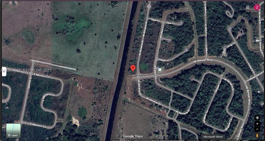 Remarkable corner lot located in new desirable community Banyan Village in La Belle, FL. The best lot in the community to build your dream home. This lot is located on private corner with no neighbors behind. The water view is open with no obstructions for privacy. Lot is .32 according to records and ready to build. Multi Family Zoned RG3